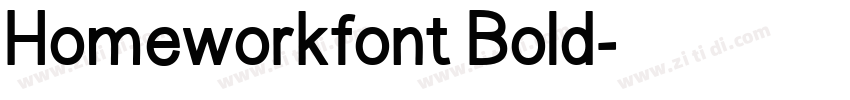 Homeworkfont Bold字体转换